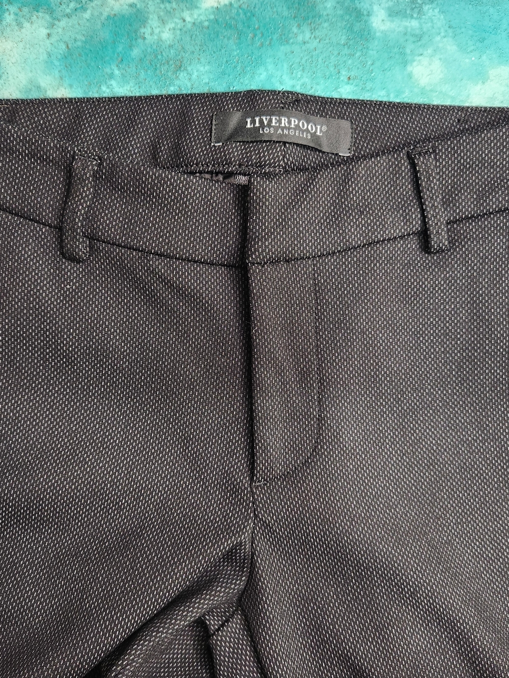 Liverpool Black Patterned Kelsey Trousers, EUC. Size 2. - Picture 2 of 7